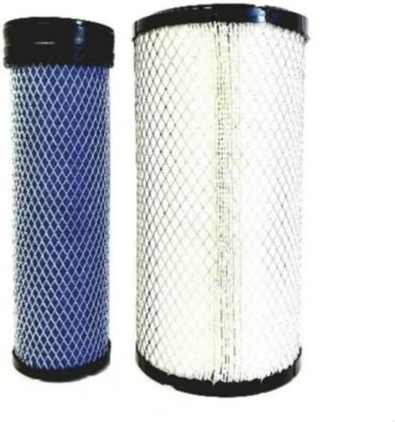 Mahindra tractor air filters in blue and white for optimal engine performance
