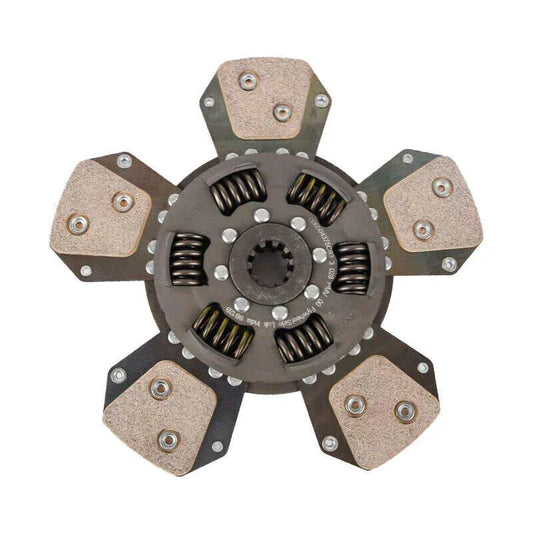 Mahindra tractor clutch driven disc, durable steel, 6 springs, essential for smooth tractor operation