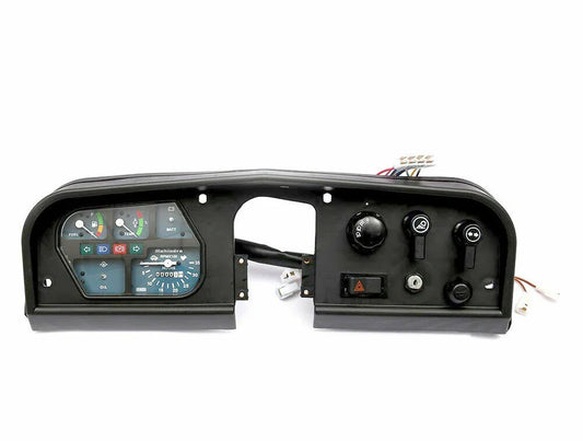 Mahindra tractor instrument panel, plastic, 12-inch, for monitoring engine metrics and controls