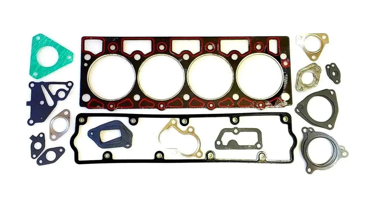 Gasket set with head for Mahindra tractor, includes various sizes and materials for engine sealing