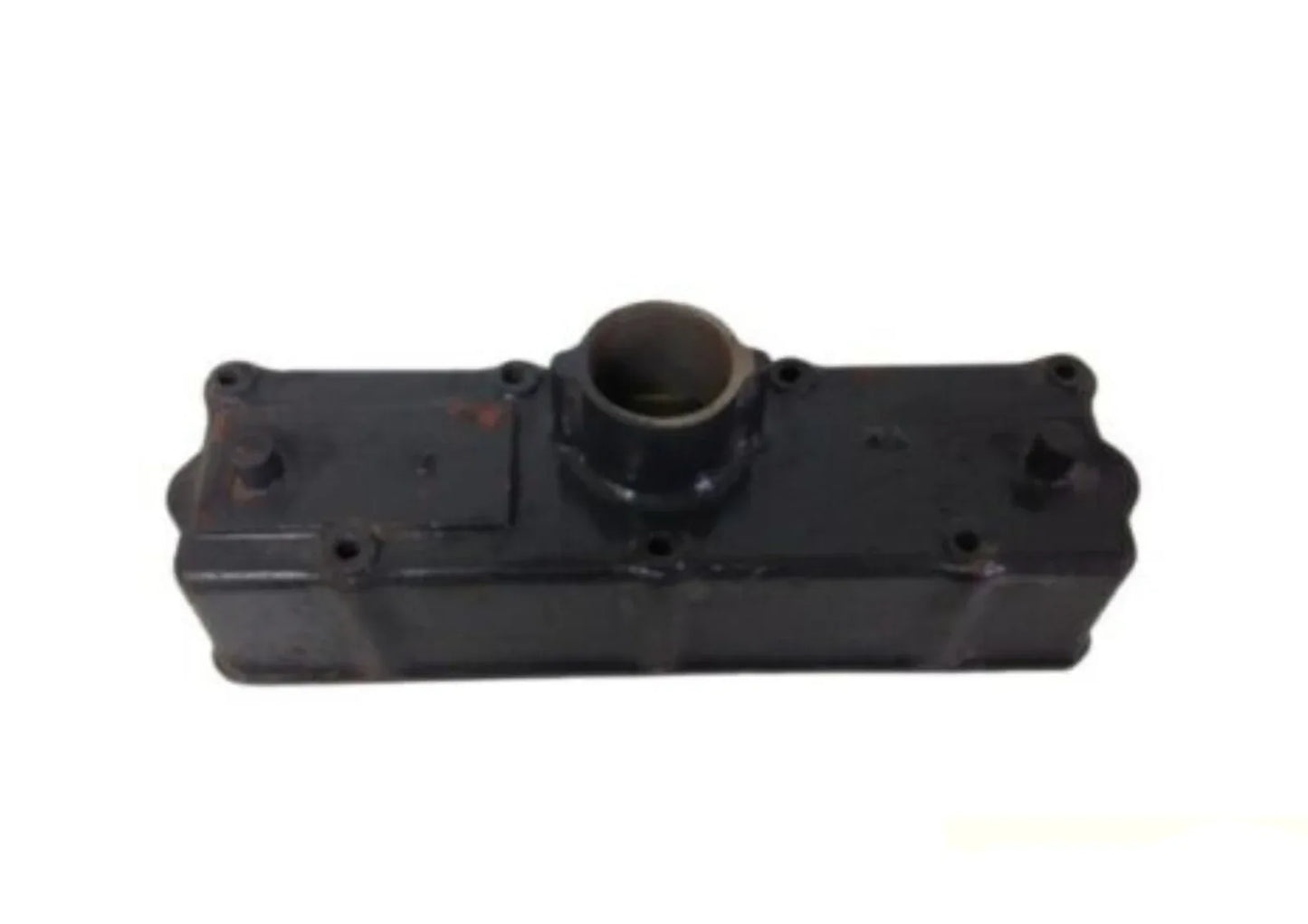 Valve housing cover with circular port, black