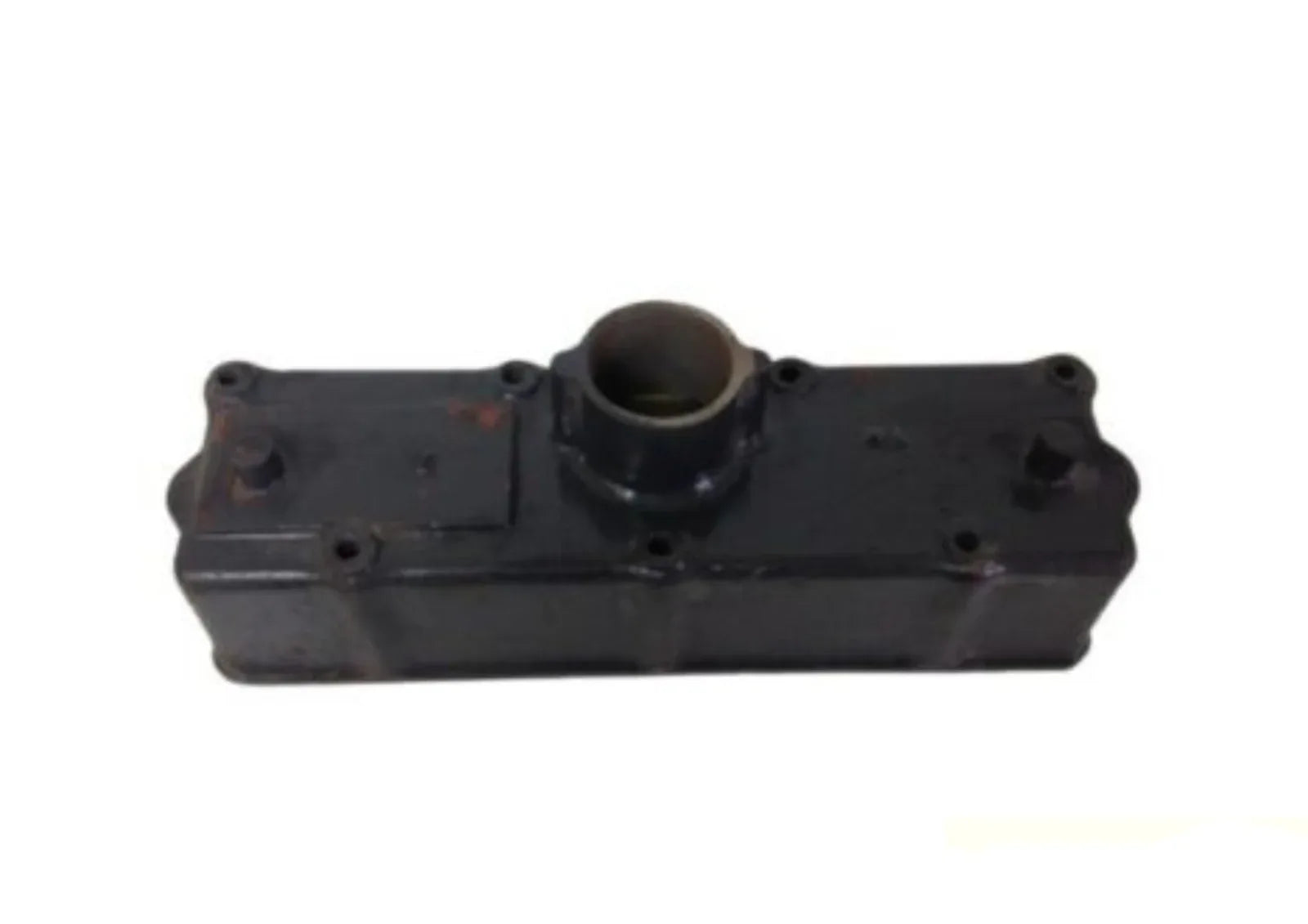 Valve housing cover with circular port, black