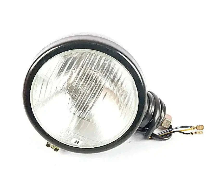Mahindra tractor head lamp right hand with black bezel and clear lens