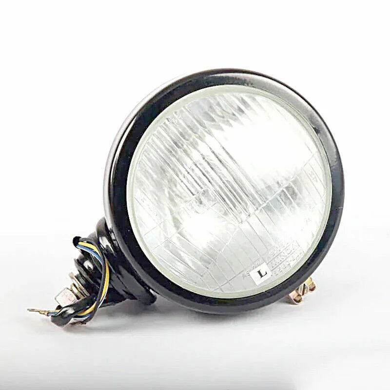 Left hand head lamp for Mahindra tractor, round shape, durable material for enhanced visibility