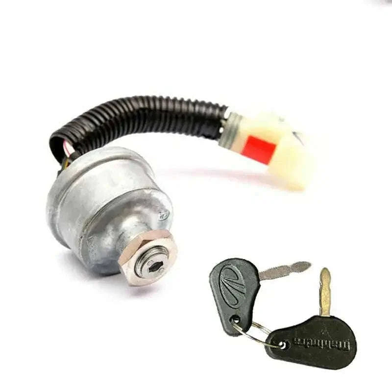 Mahindra tractor ignition starter switch with key and wiring harness