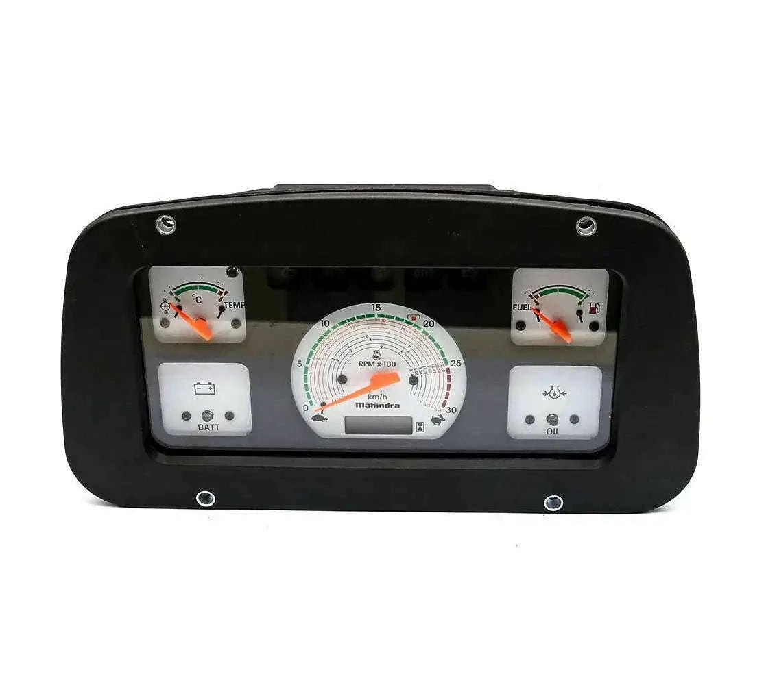 Mahindra tractor instrument cluster panel - RPM, fuel, and temperature indicators