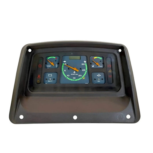 Tractor instrument panel cluster with gauge display and side buttons