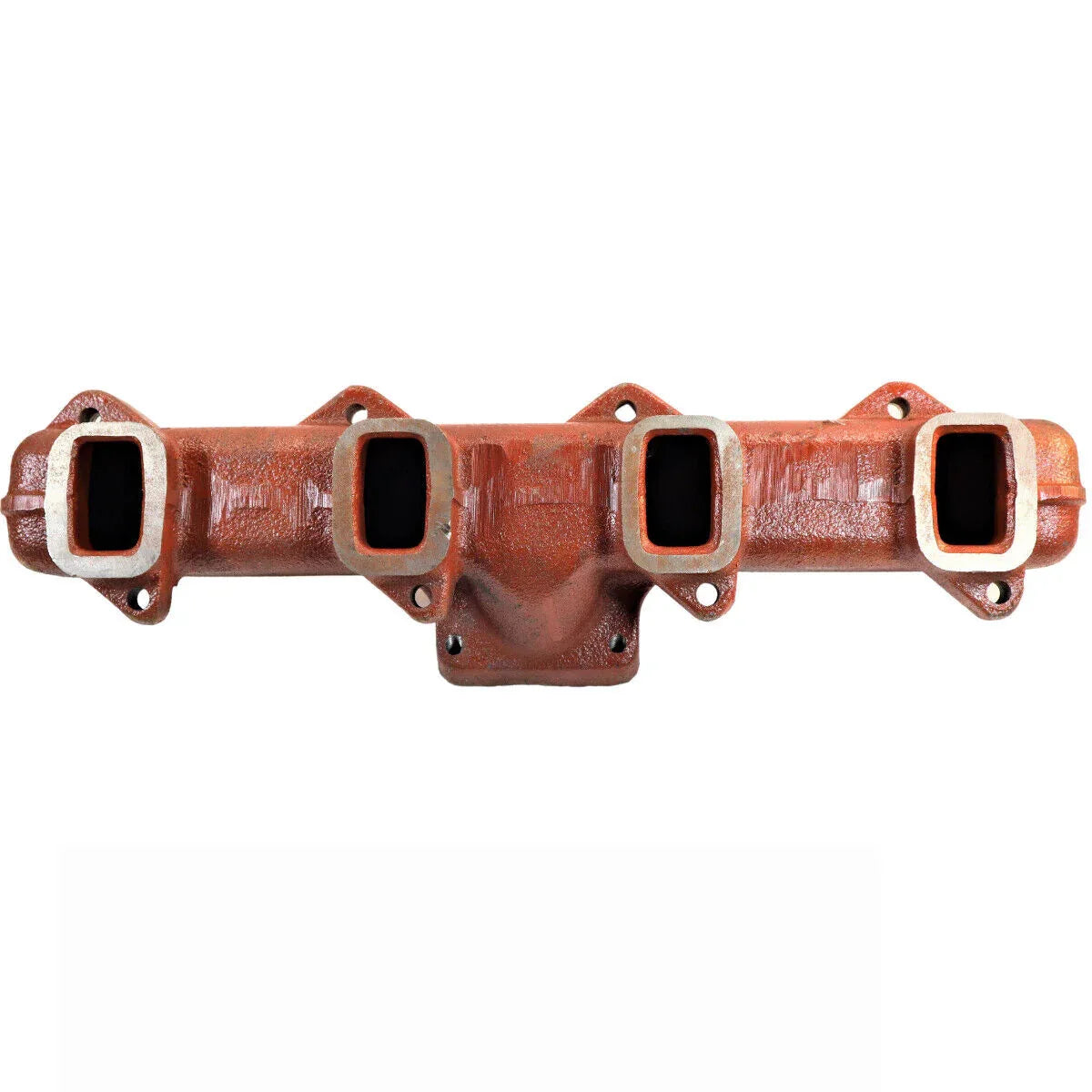 Manifold for Mahindra tractor, made of cast iron, designed for efficient exhaust flow
