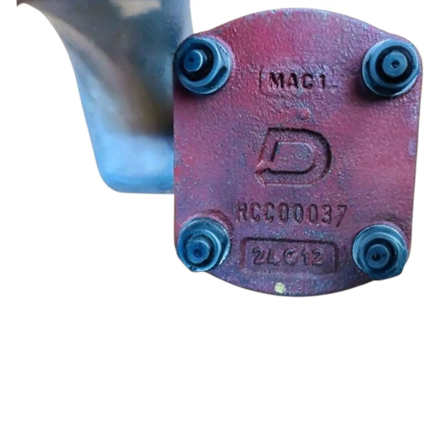 Eaton Hydraulic Gear Pump for Mahindra tractor, durable metal construction with multiple connections