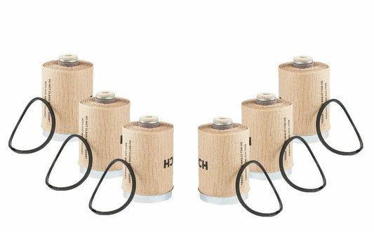 Economy pack of 6 filters for Mahindra tractor, durable material, essential for engine performance.
