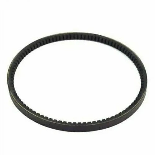 Tractor fan belt, black ribbed V-belt with toothed edges
