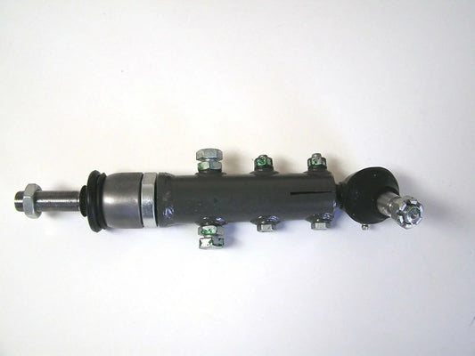Mahindra tractor connecting tie rod assembly, steel, 15 inches long, essential for steering functionality