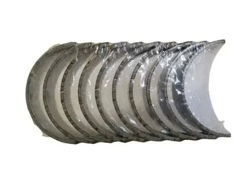 Main bearing set of metal semicircular shells, reflective gray finish