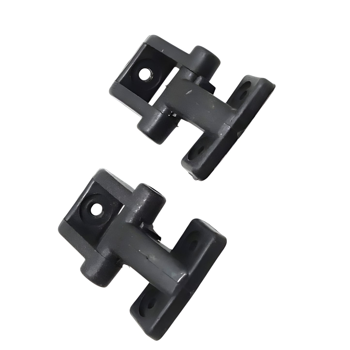 Aftermarket Maruti Gypsy windshield hinges in black for secure windshield attachment and easy folding