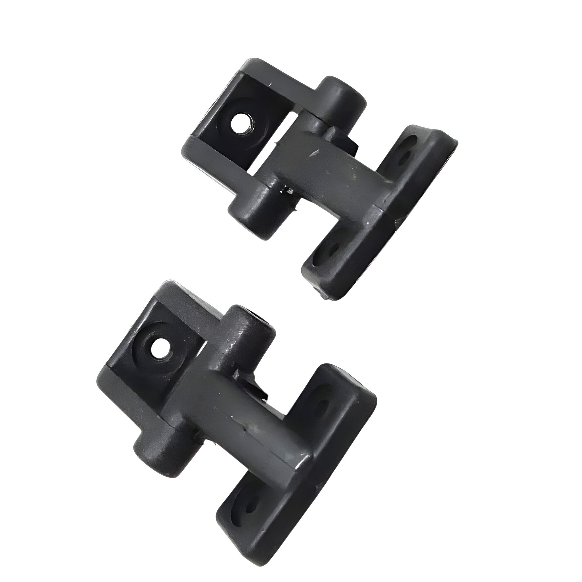 Aftermarket Maruti Gypsy windshield hinges in black for secure windshield attachment and easy folding