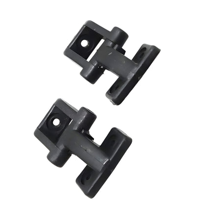 Aftermarket Maruti Gypsy windshield hinges in black for secure windshield attachment and easy folding