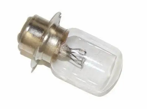 Tractor light bulb with clear glass and metal base