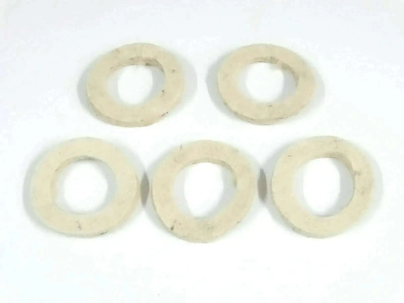 Felt dust seal rings for tractor steering spindle, set of five