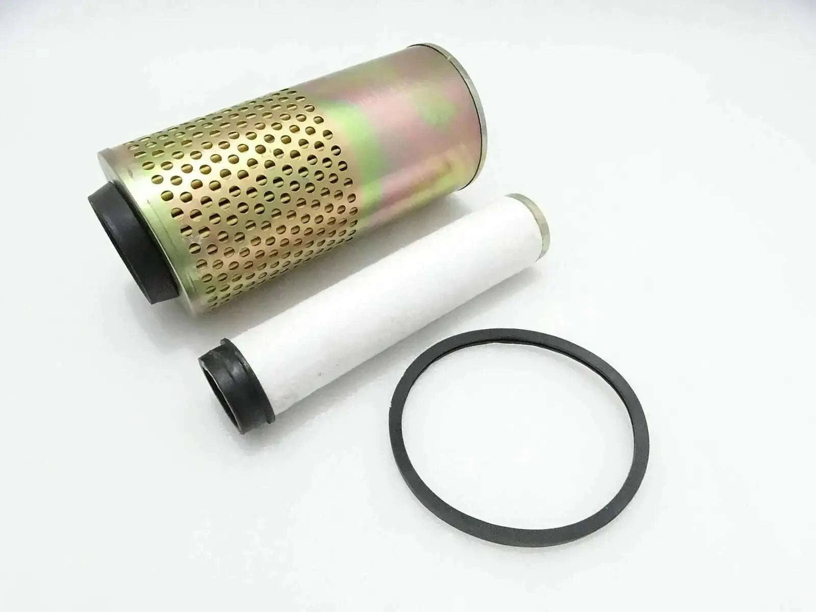 Massey Ferguson 135 air filter kit with cylindrical filter element and rubber O-ring seal