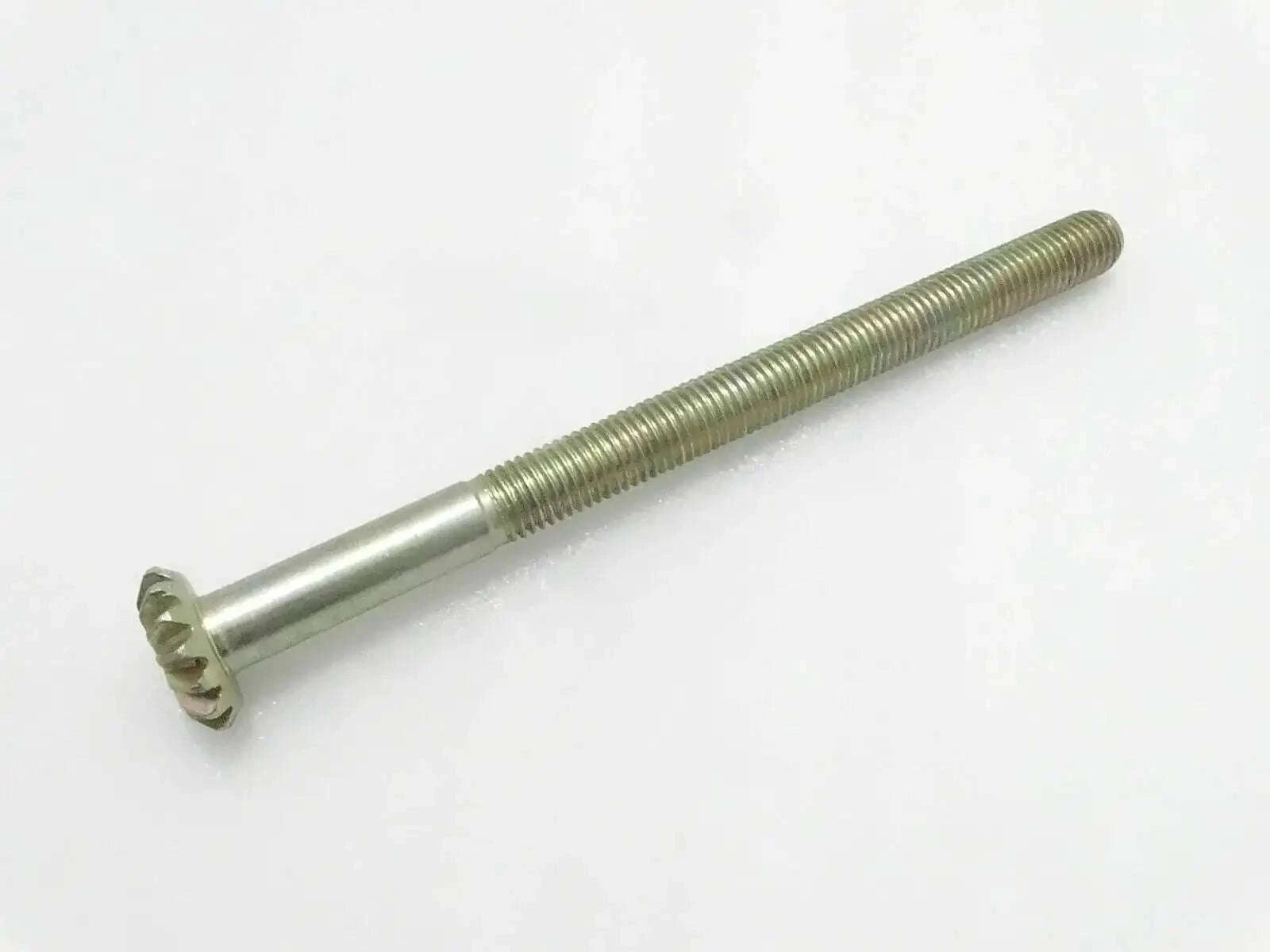 Massey Ferguson 135 leveling box shaft with threaded bolt, metallic finish
