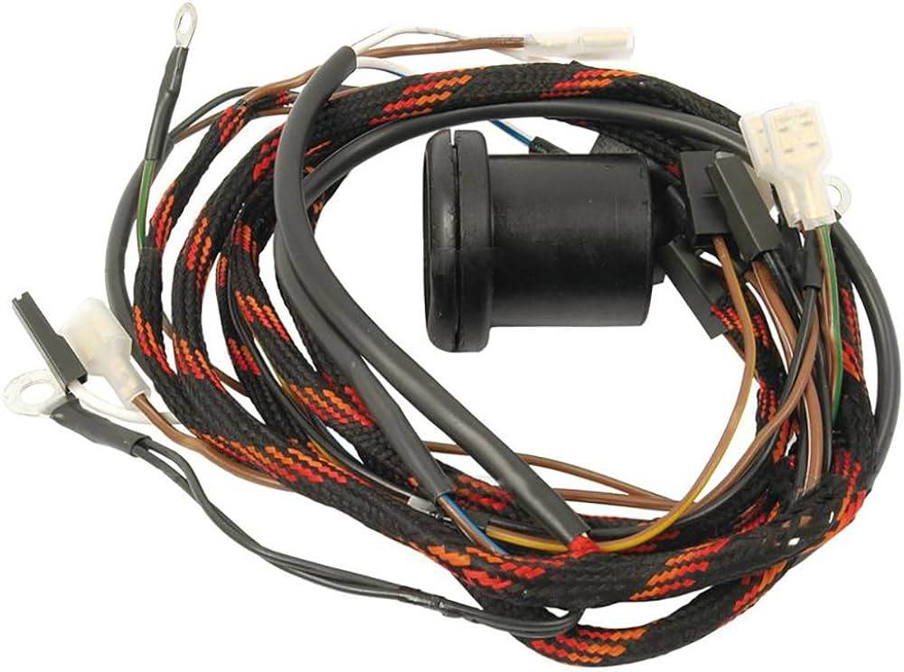 Massey Ferguson 135 wiring harness with connectors for efficient tractor wiring.
