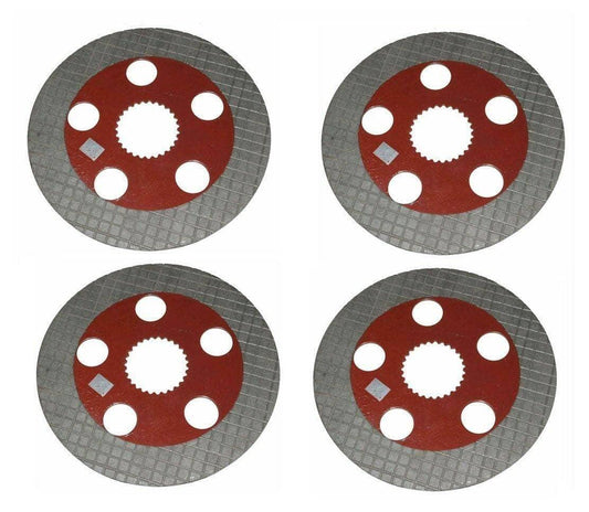 Massey Ferguson 240 brake plate set, four durable oil brake plates, designed for efficient tractor braking