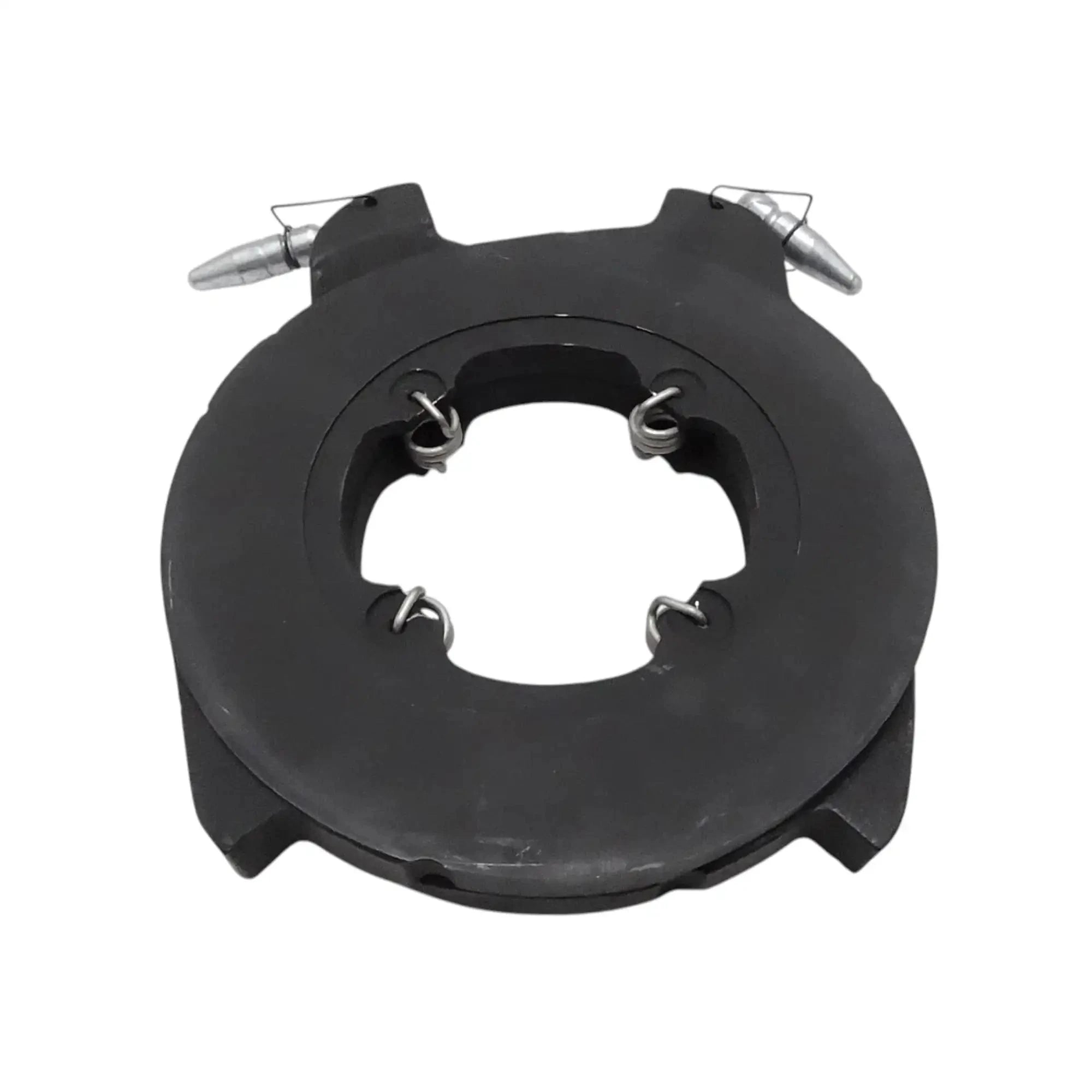 Black brake actuating assembly with central opening and four metal return springs