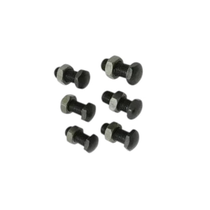 Clutch finger bolts with hex heads and visible screw threads, five-piece view
