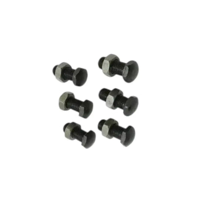 Clutch finger bolts with hex heads and visible screw threads, five-piece view