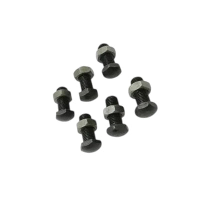 Clutch finger bolts with hex socket heads and black threaded ends, 7-piece set
