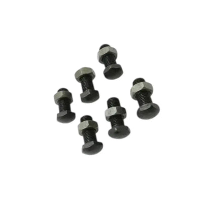 Clutch finger bolts with hex socket heads and black threaded ends, 7-piece set