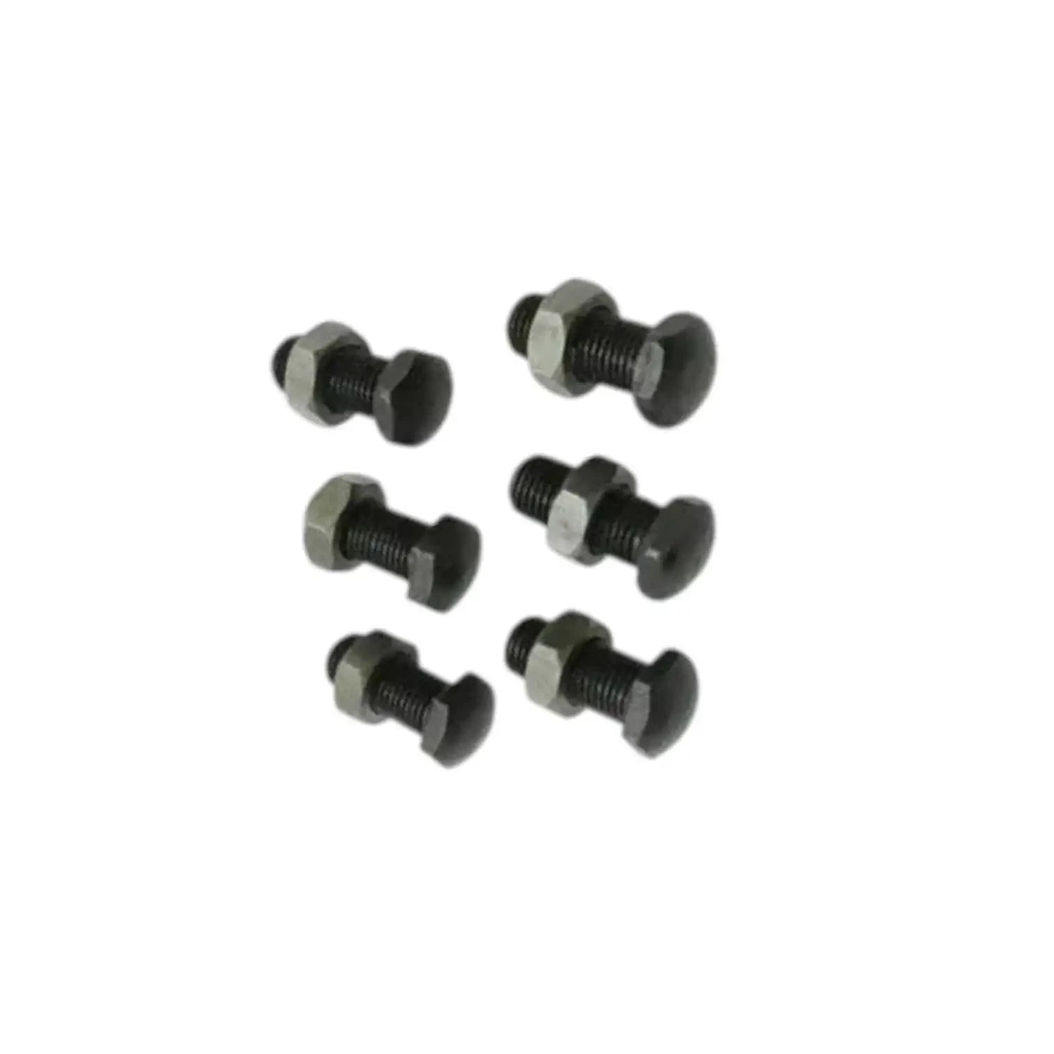 Clutch finger bolts with hex heads and visible screw threads, five-piece view