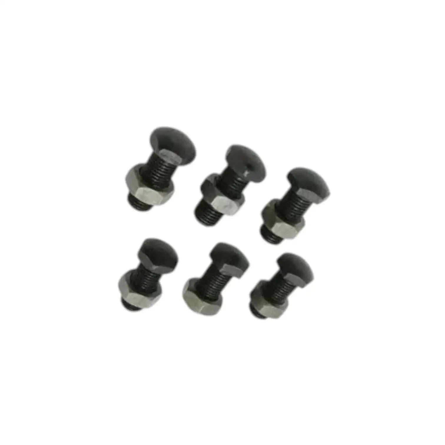 Clutch finger bolts with hex heads and threaded shanks, arranged 7-pack