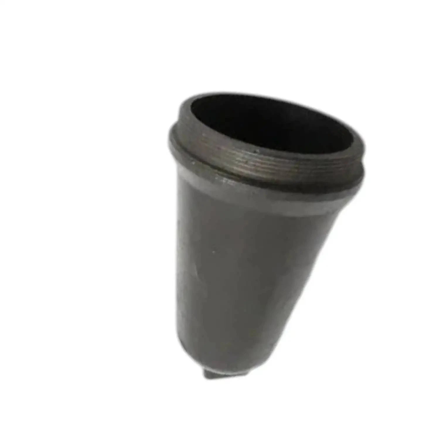 PTO cap cover, gray rubber cup with open center and ribbed edge
