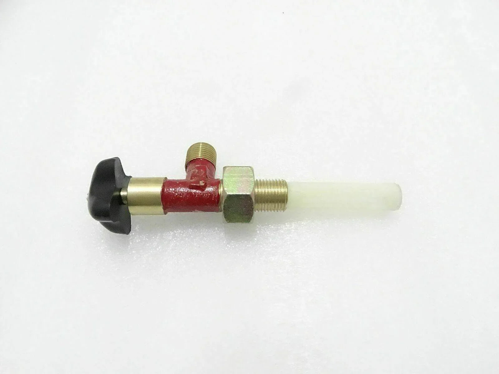 Massey Ferguson 35 fuel tap, brass and plastic construction, designed for efficient fuel flow management