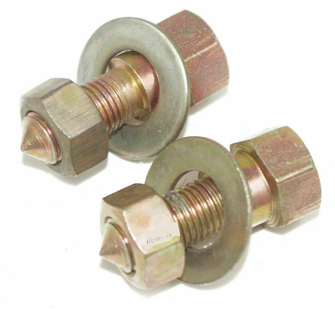 Set of Massey Ferguson 35 mounting bolts, steel, 10mm size, used for bonnet pivot installation
