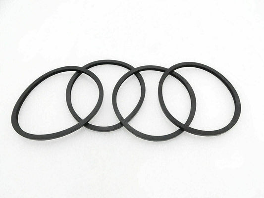 Set of four Massey Ferguson air cleaner rubber gaskets designed for efficient filtration and durability