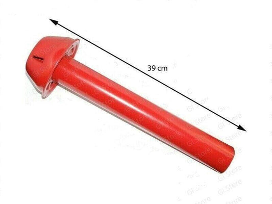 Massey Ferguson air pre cleaner filter long hood hat in vibrant red color for tractor parts