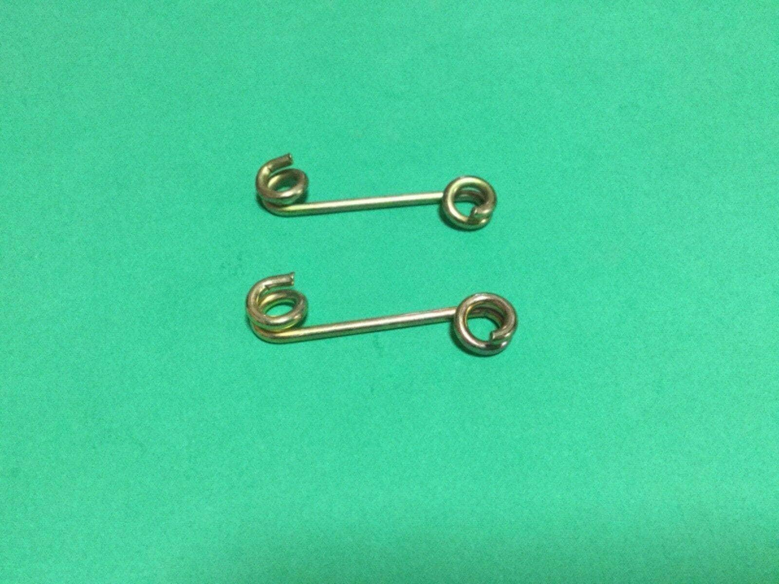 Metal bonnet clips with loop ends, two-pack