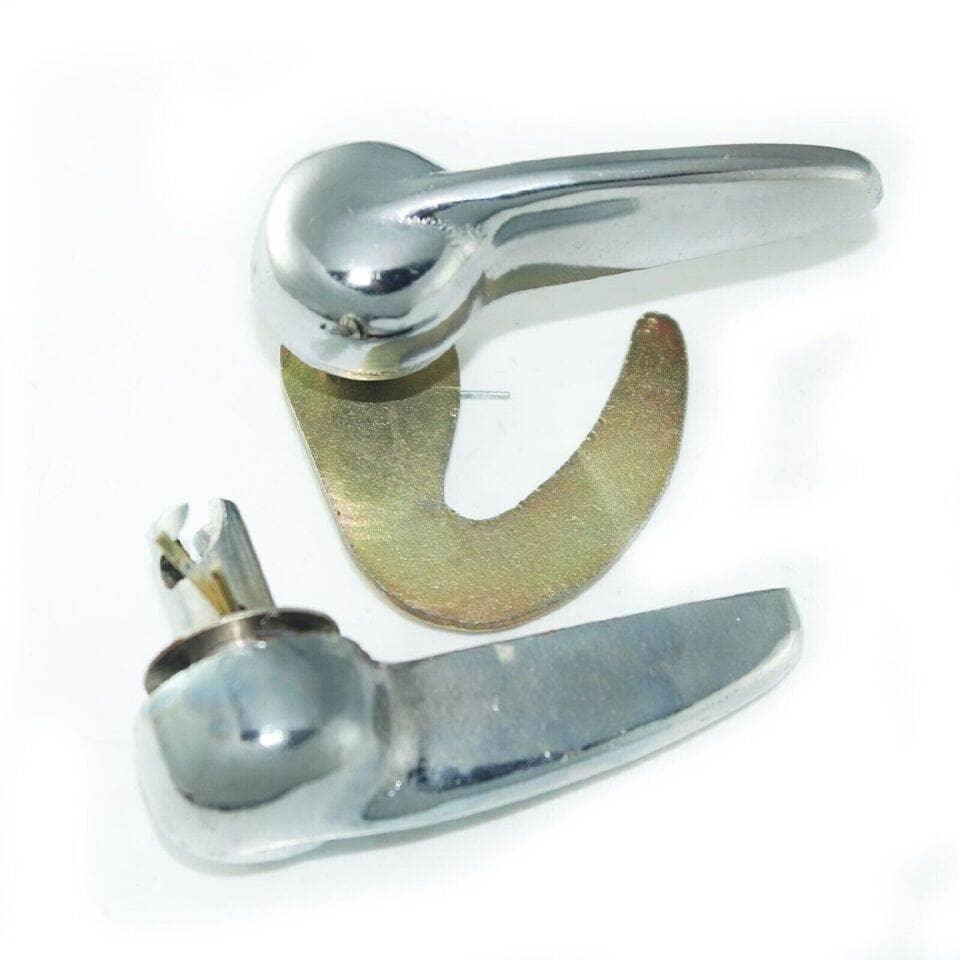 Massey Ferguson bonnet fastener set, chrome-plated steel material for secure hood attachment