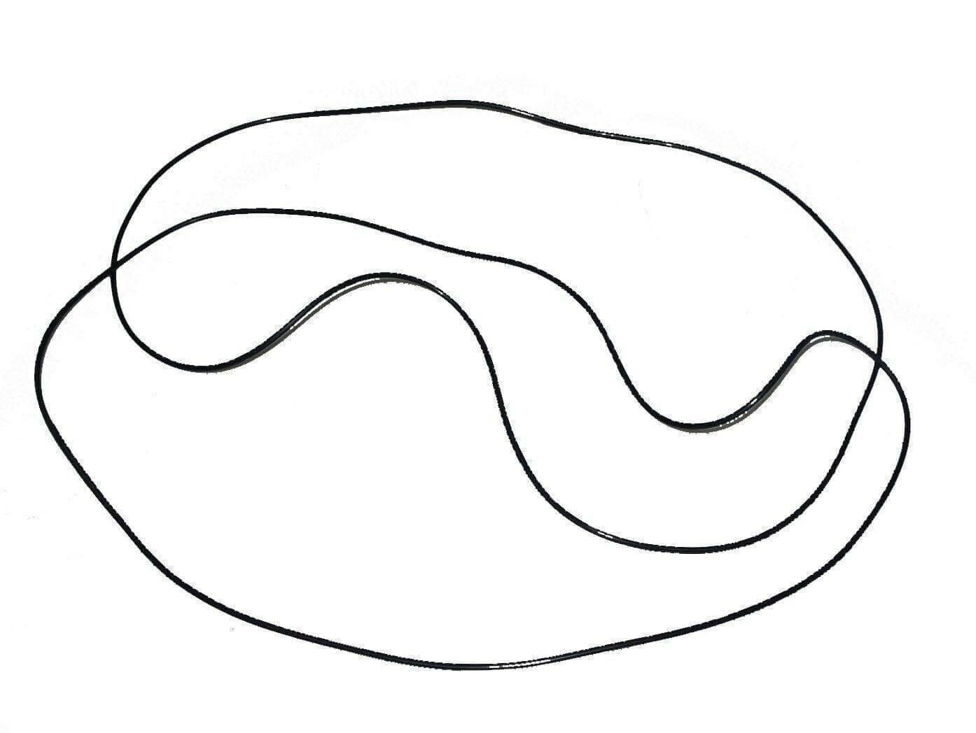 Massey Ferguson brake drum O ring, rubber, 2 units, designed for tractor brake systems