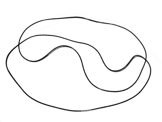 Massey Ferguson brake drum O ring, rubber, 2 units, designed for tractor brake systems