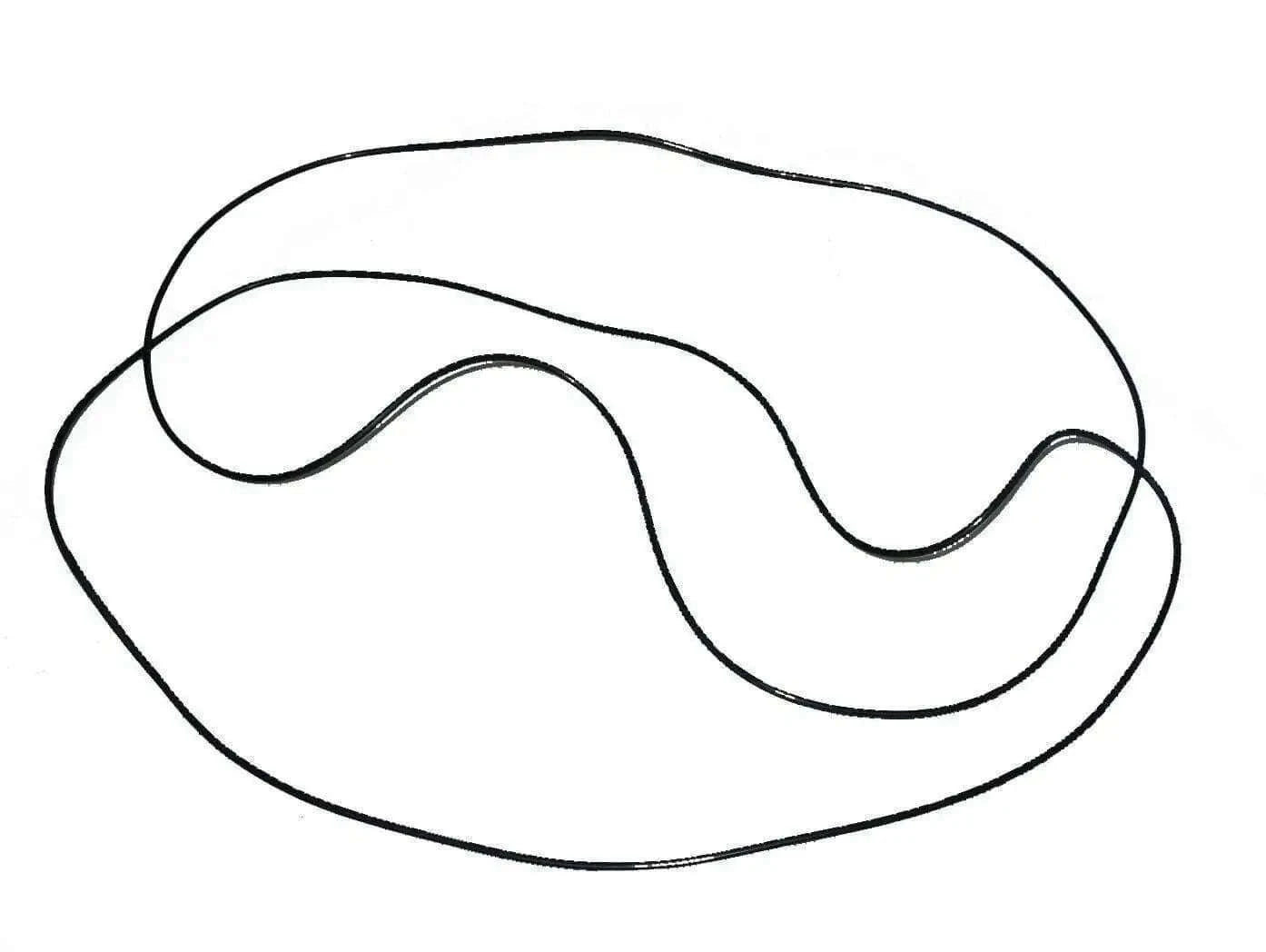 Massey Ferguson brake drum O-ring seal, two units, durable rubber