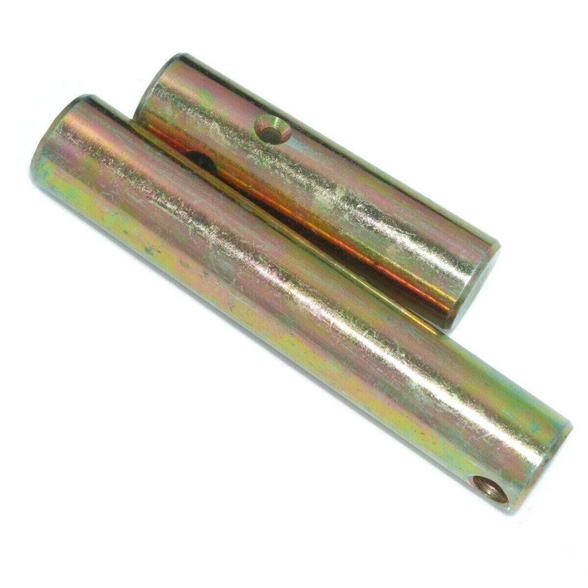 Massey Ferguson clutch pedal shaft made of durable metal with a shiny finish