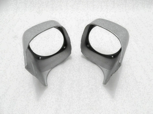Brand new Massey Ferguson cowl pair, durable plastic, designed for efficient tractor engine protection.