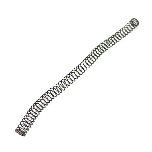 Hydraulic pump control valve spring with tightly wound metal coils