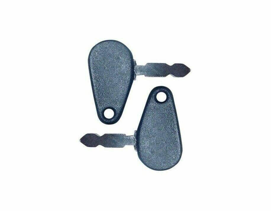 Massey Ferguson ignition key set, steel, two keys for replacing lost tractor keys