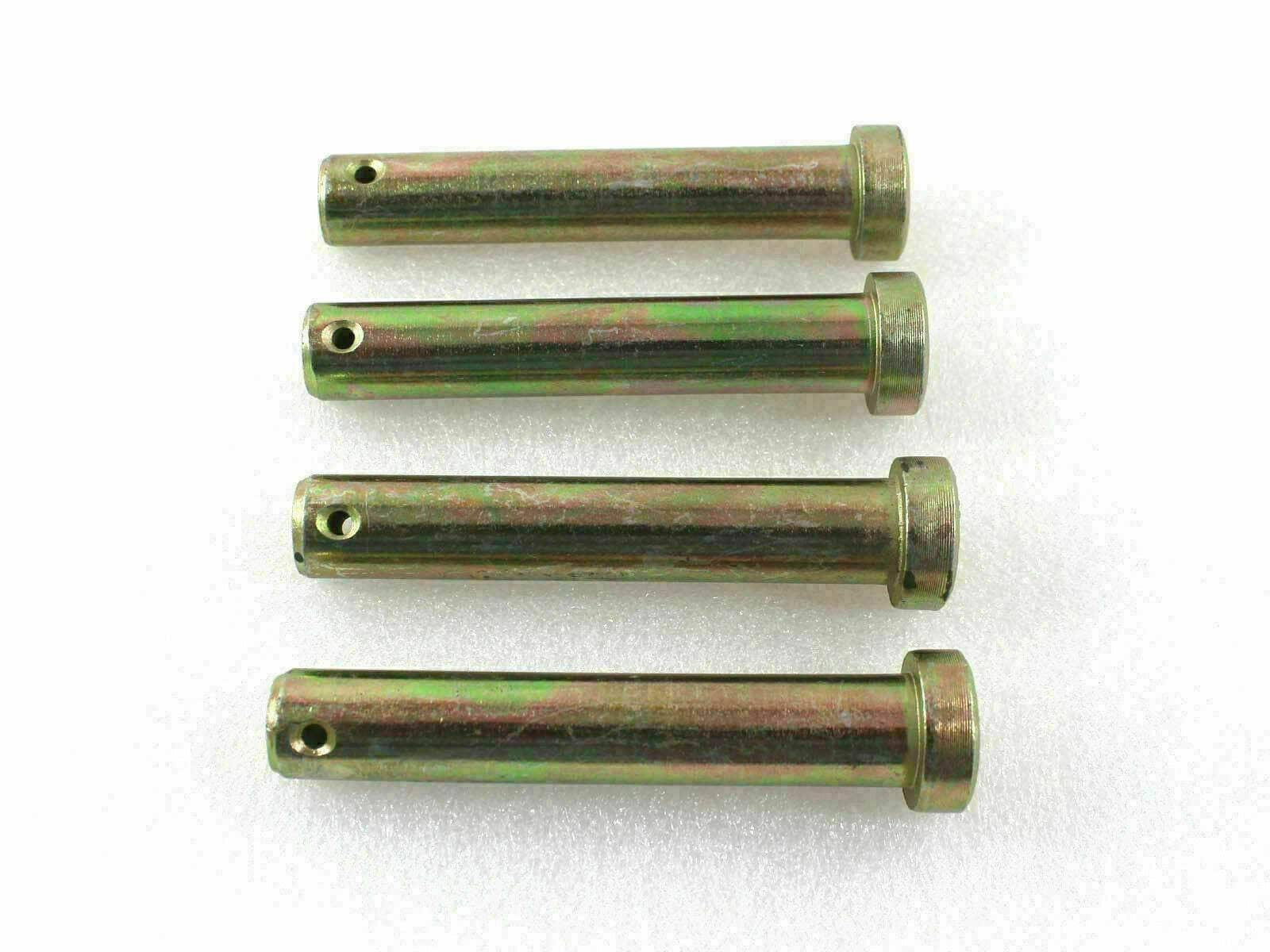 Massey Ferguson lift arm clevis pin set, steel, 4 pieces, designed for connecting lift arms on tractors
