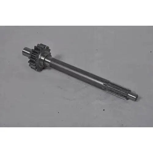 Metal main drive shaft with gear and splined end, 18/10-tooth style