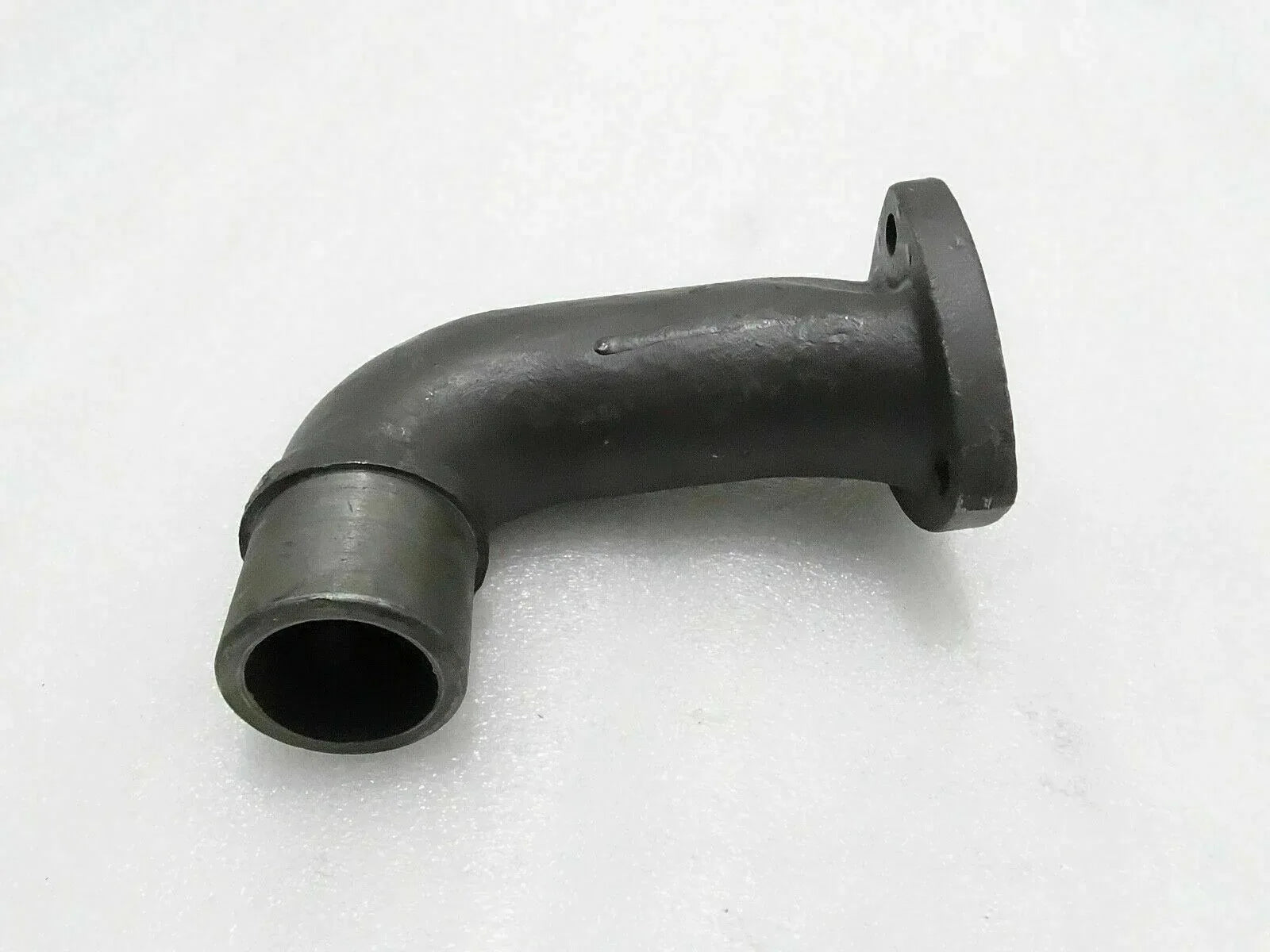 Silencer elbow for Massey Ferguson model, metal construction, designed for tractor exhaust systems